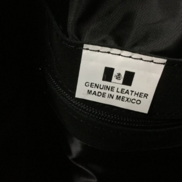 Large Patchwork suede leather purse fringed - Picture 4 of 4